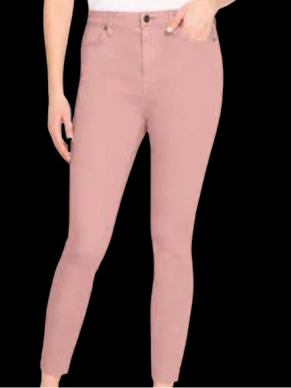 Light Pink Skinny Jeans - Soft Fit
